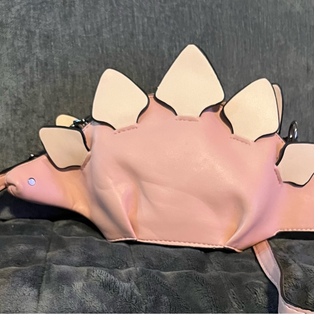 Chic Pink Dinosaur Crossbody Bag